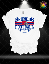 Broncos Football Sublimation Shirt Transfer (10-11 inches in width)
